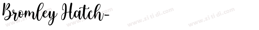 Bromley Hatch字体转换